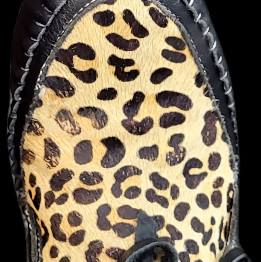L&B Leopard/fringe shoes